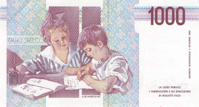 1000 Lire 1990